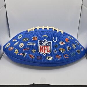 Wilson NFL Bud Light Blue Football with Team Logos 49ers Vikings Texans